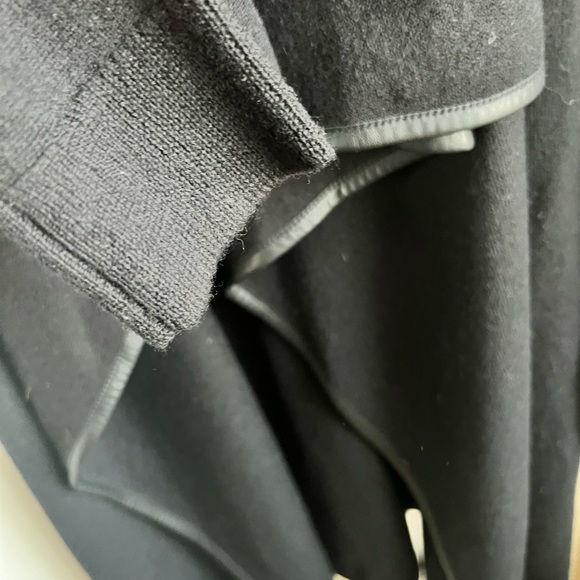 Ralph Lauren Open Draped Cardigan w/leather lining - Size XS - Picture 6 of 8